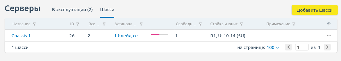 Интерфейс раздела