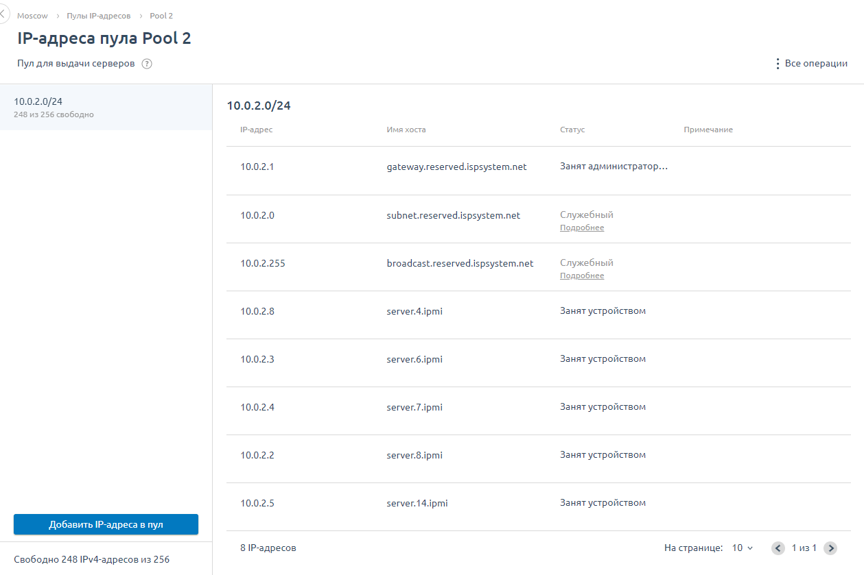 Механизм локаций в DCImanager
